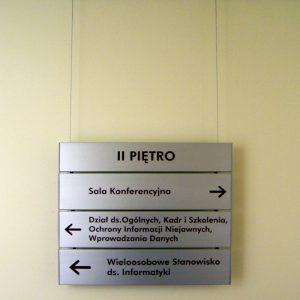 Tablice wiszące aluminiowe